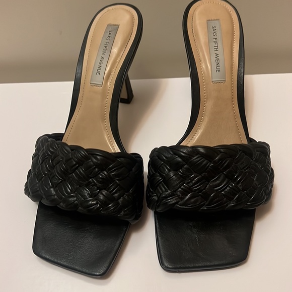 Braided Leather Heel Sandals - Picture 8 of 8